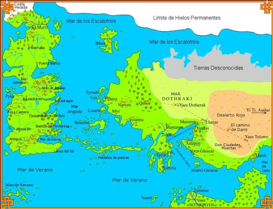 Westeros y Mar Dothraki
